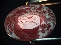 Damaged composite ruby