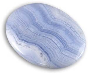 Blue Lace Agate is one of the stones that fit the Serenity colour profile